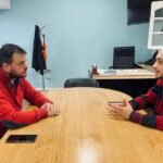 El secretario de Deportes, Guillermo Perna, se reunió con el intendente Menecier