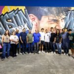 Inauguraron el mural de Agustín Tapia con la presencia del mejor del mundo