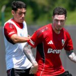 River sigue de pretemporada y Aníbal Moreno entrenó con sus nuevos compañeros