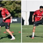 Aníbal Moreno busca su lugar en el once ante Millonarios y es una de las dudas que tiene Gallardo