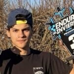 Emiliano Carabajal subió al podio en el Enduro del Invierno