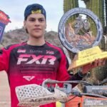 Emiliano Carabajal subió al podio del Motocross Argentino