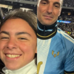 Un sueño cumplido: Delfina Díaz Foressi fue parte de la despedida de Messi